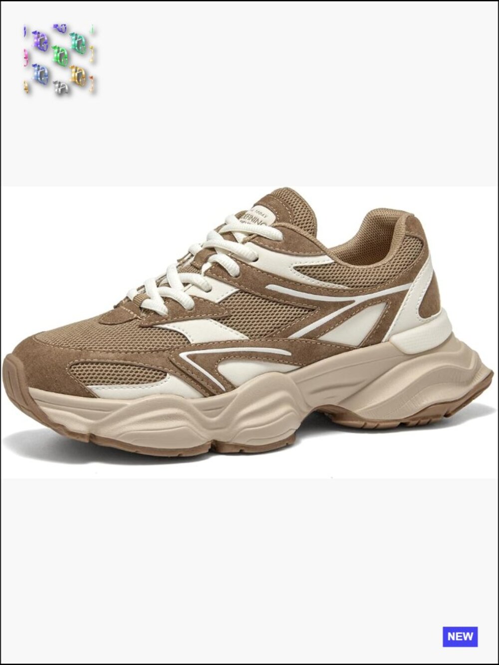 Chunky Sneakers Retro Platform Lace Up Fashion Casual Walking Shoes Trendy